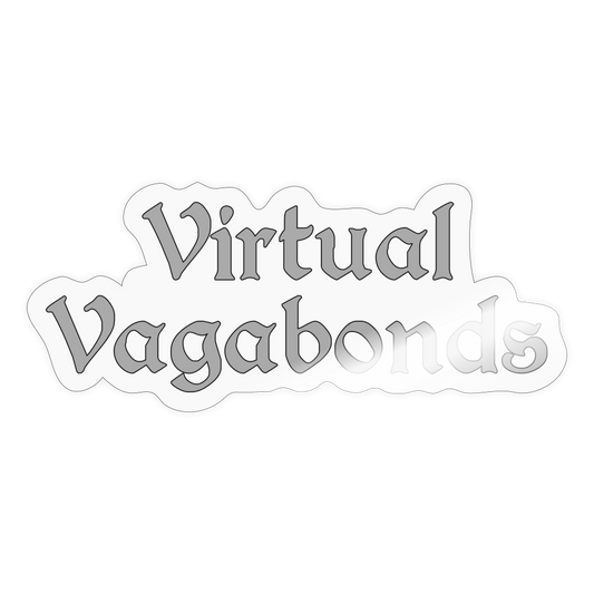 Virtual Vagabonds 4inch Sticker - transparent glossy