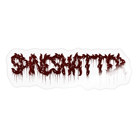 SPINESHATTER 4inch Sticker - transparent glossy